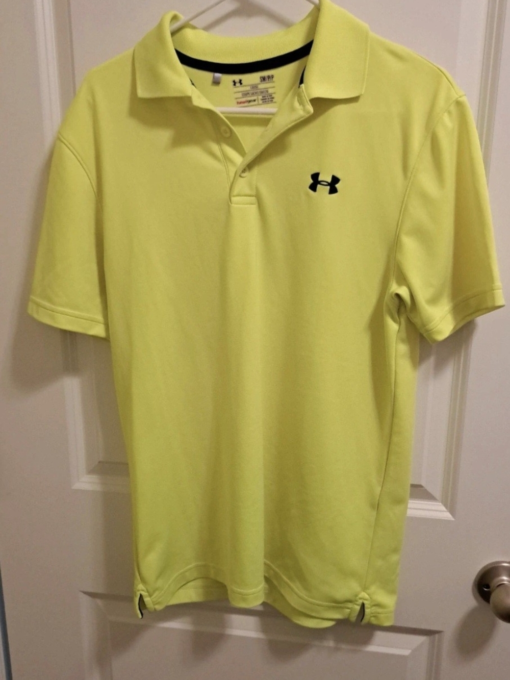 Under Armour Small Men’s Neon Lime Performance Polo Shirt